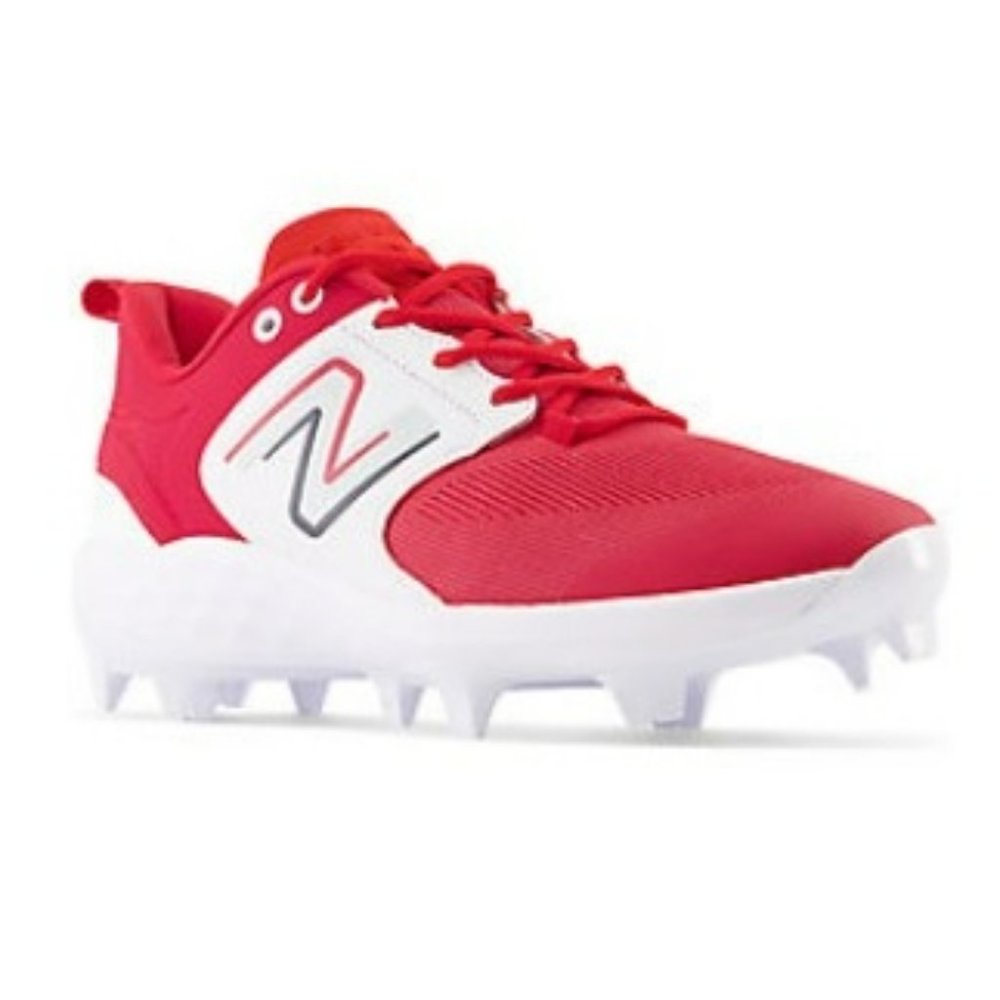 Men's New Balance Red Fresh Foam Molded Baseball Cleats PL3000R6